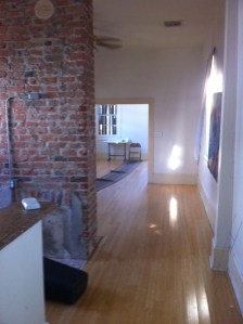 Looking from kitchen all the way to the front parlor.